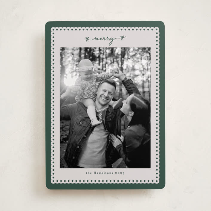 "Merry Bows" - Holiday Cards in Fir by Nicole Walsh - Front
