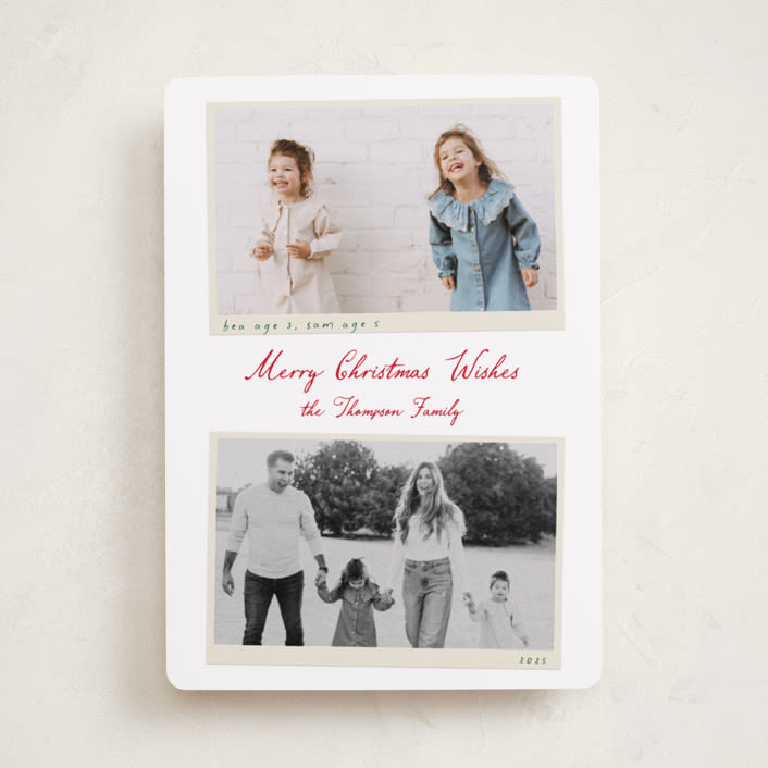 "Vintage Snapshots" - Holiday Cards in Stocking by Ashlee Townsend - Front