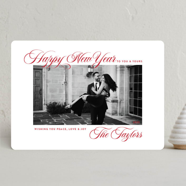 "The Highest" - Holiday Cards in Ruby by Alston Foster - Front