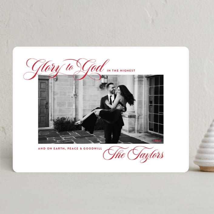 "The Highest" - Holiday Cards in Ruby by Alston Foster - Front