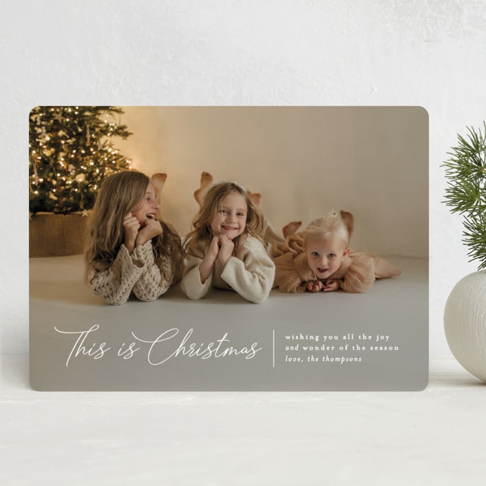 "This is Christmas" - Holiday Cards in Frost by Heather Schertzer - Front