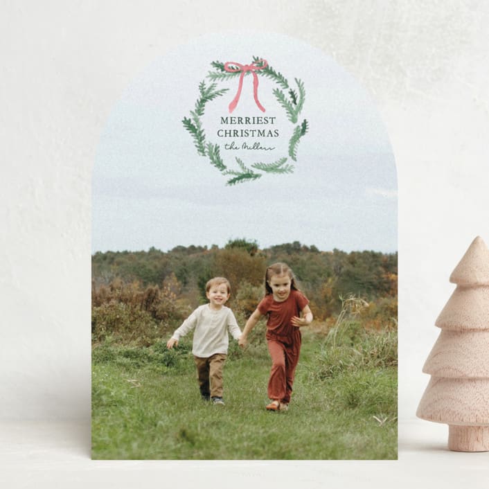 "Storybook" - Holiday Cards in Spruce by Julia Hall - Front