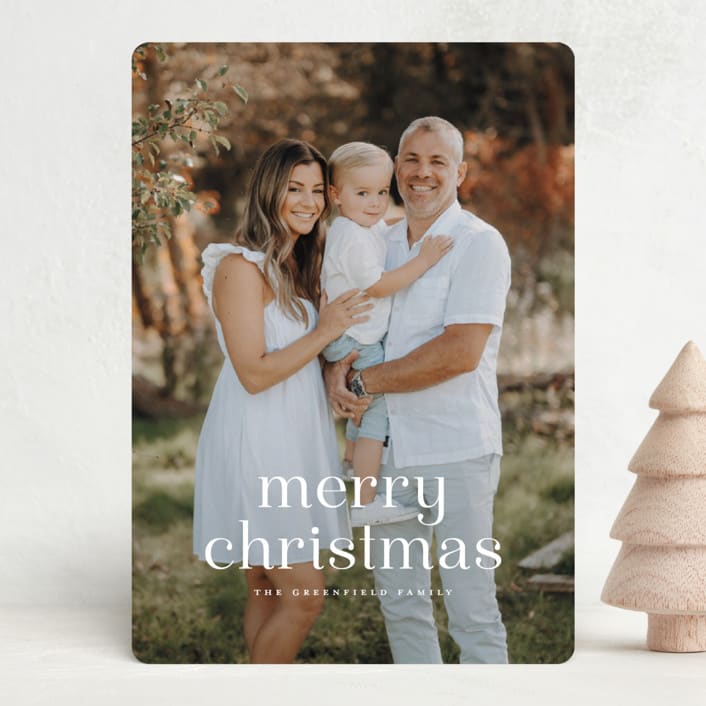 "Quartz" - Holiday Cards in Blizzard by Wildfield Paper Co - Front
