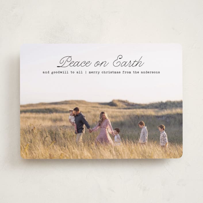 "Grace & Gratitude" - Holiday Cards in Noir by Annie Clark - Front
