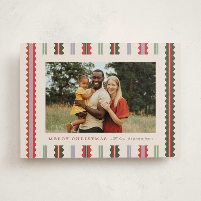 "Swiggle" - Holiday Cards in Fruitcake by Pixel and Hank - Front