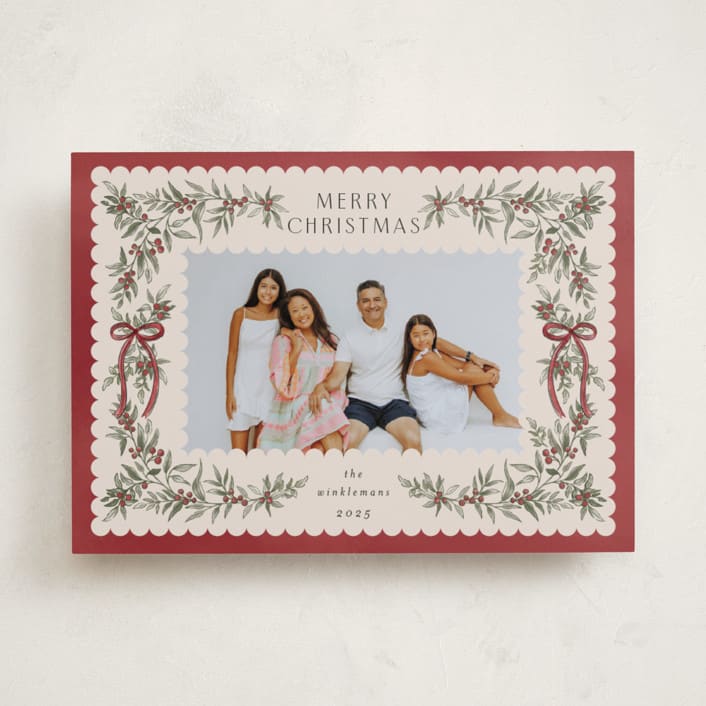 "Holiday gifts" - Holiday Cards in Crimson by Chris Griffith - Front