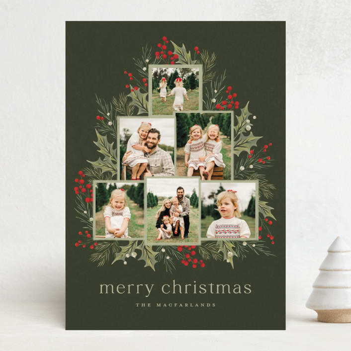 "O' Christmas Tree" - Holiday Cards in Garland by Wildfield Paper Co - Front
