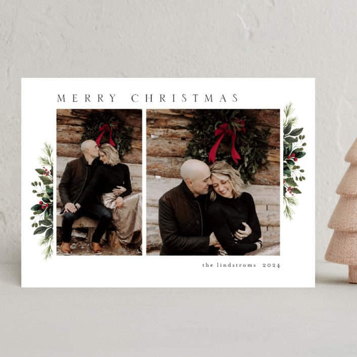 "Holiday Display" - Holiday Cards in Pearl by Chris Griffith - Front