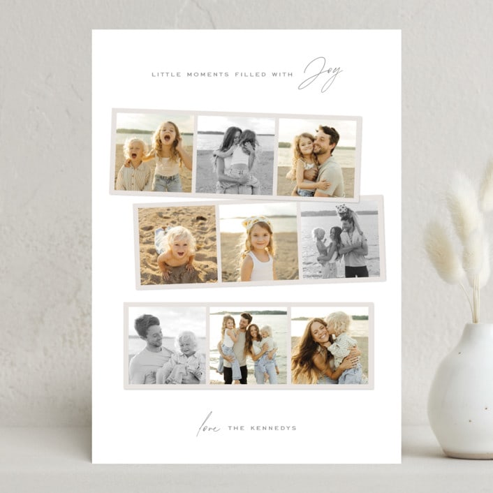 "Joyful Memories" - Holiday Cards in Snow by Lisa McLean - Front