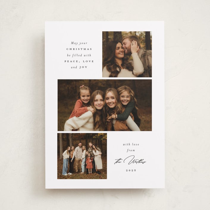 "Three Simplicity" - Holiday Cards in Winter by Emily Betts - Front