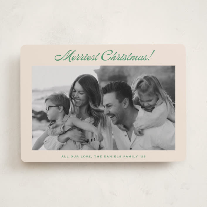 "Having Fun" - Holiday Cards in Lime by Carolyn MacLaren - Front