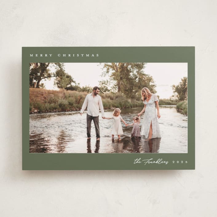 "Simply Stated" - Holiday Cards in Fir by Emily Sabol Goss - Front