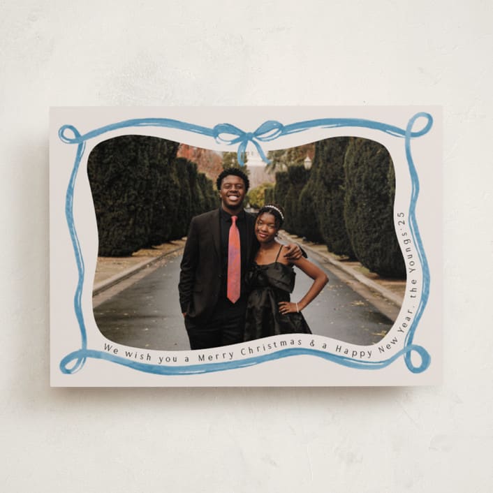 "Make me happy" - Holiday Cards in Sky by Pati Cascino - Front