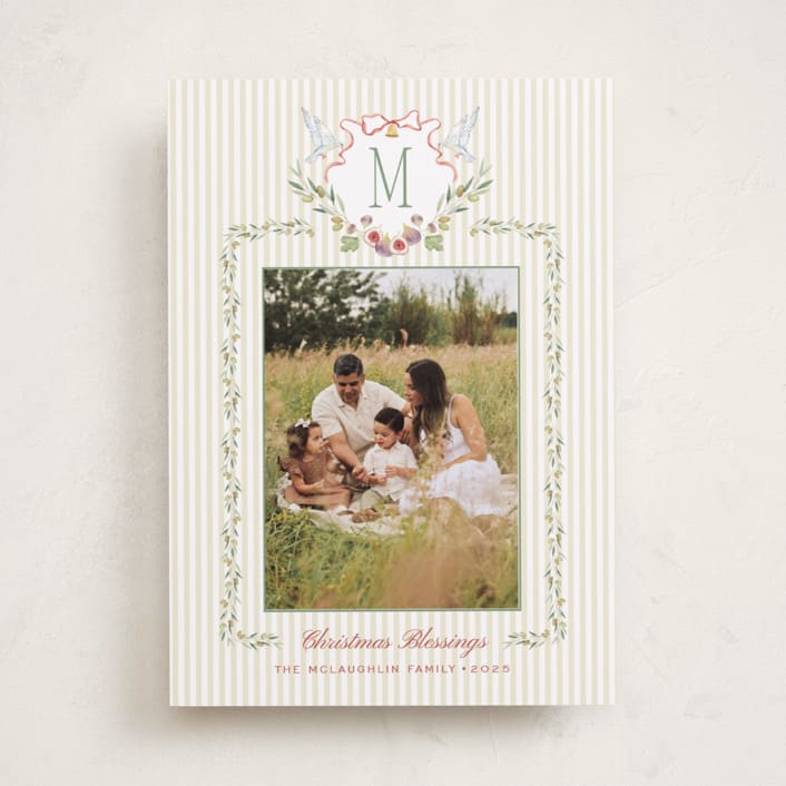 "Bethlehem Crest" - Holiday Cards in Candle Light by Bayberry Kate - Front