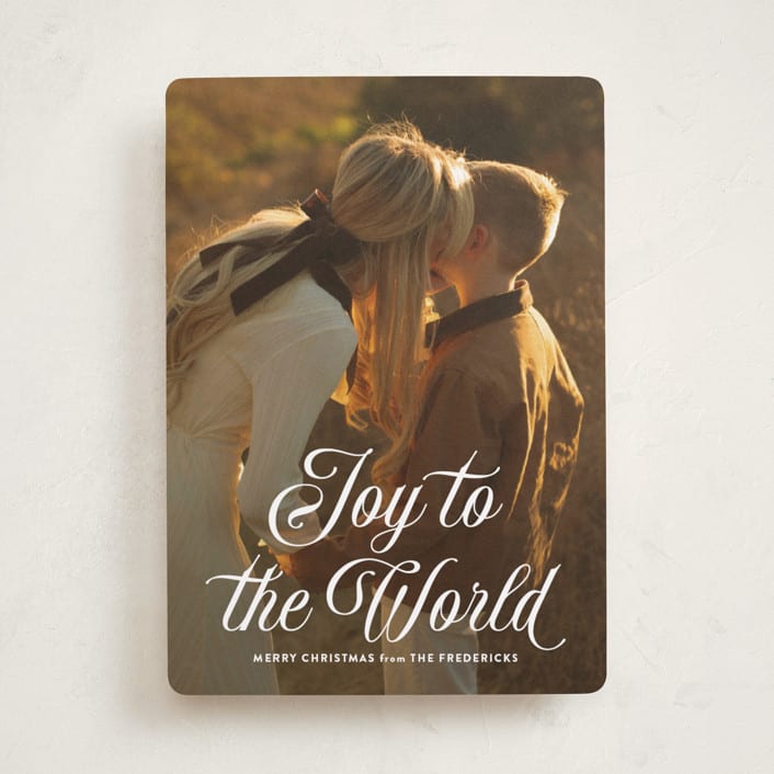 "Vintage Joy" - Holiday Cards in Snow by Jackie Crawford - Front