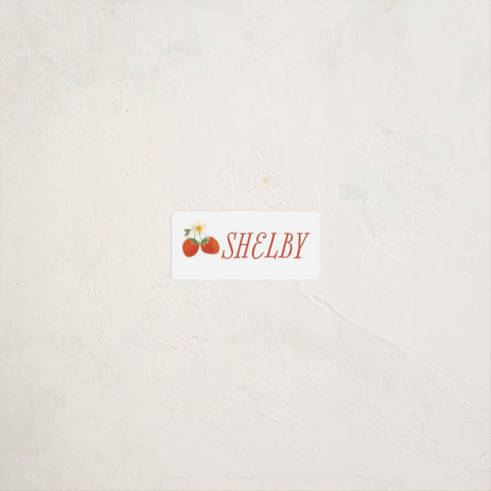 "So Berry Sweet" - Custom Name Labels in Strawberry by Itsy Belle Studio - Front