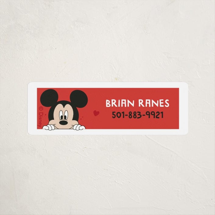 "Earresistable" - Custom Name Labels in Cherry by Erica Krystek - Front