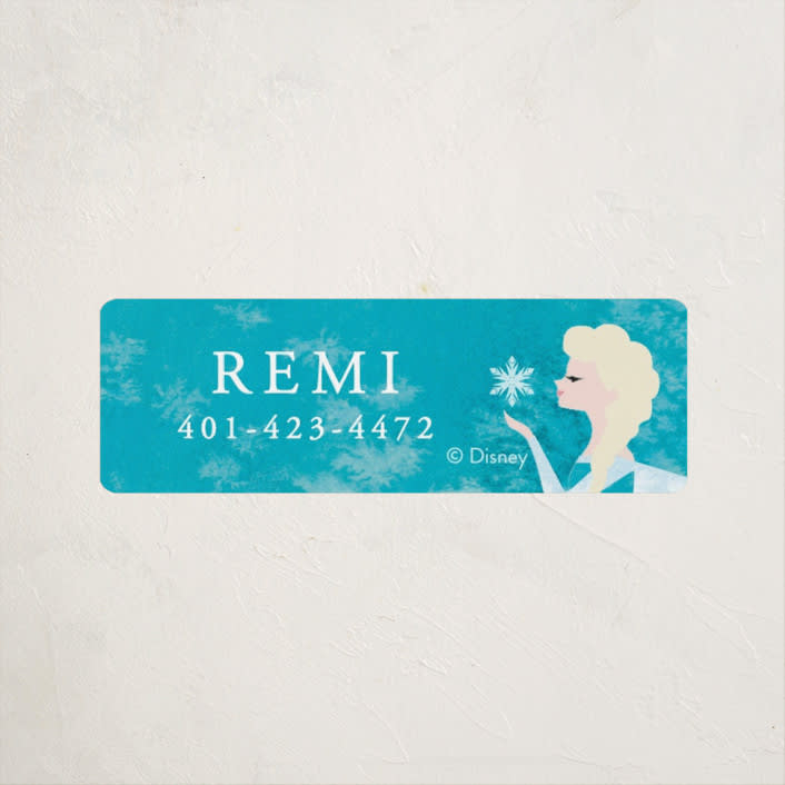 "Elsa's Snowflakes" - Custom Name Labels in Frost by Holly Whitcomb - Front