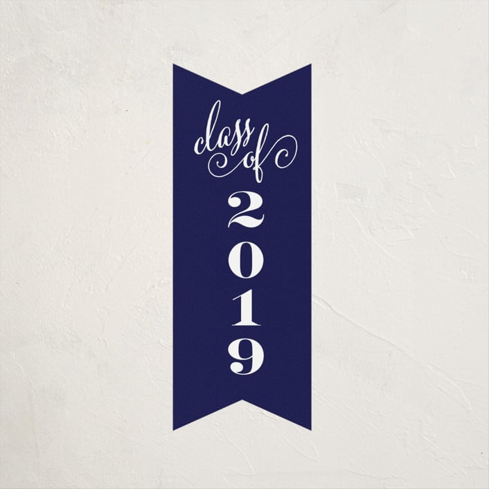 "Class Flag" - Custom Stickers in Marine by Jill Means - Front