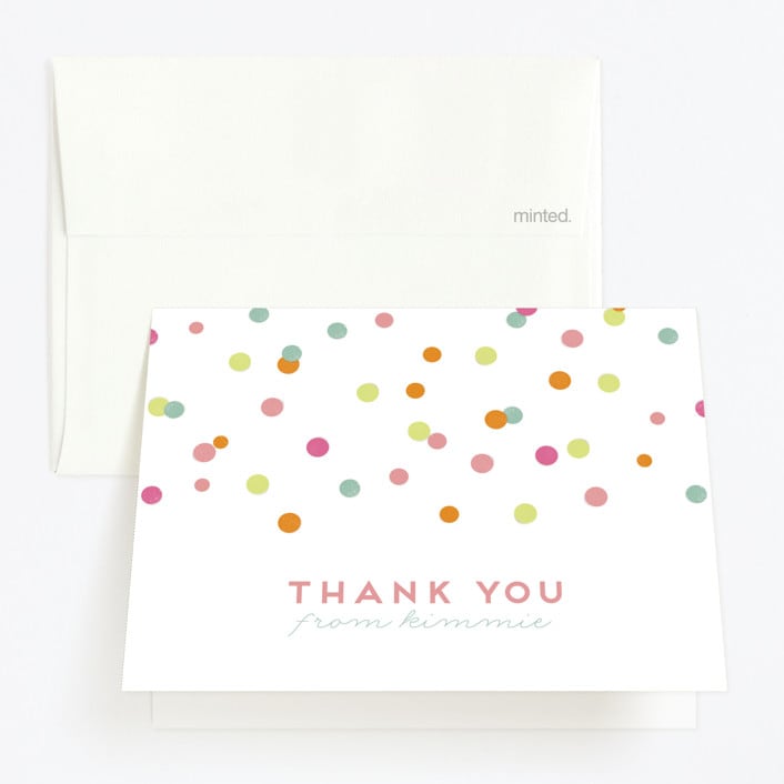 "Birthday Snap" - Children's Birthday Party Thank You Cards in Seafoam by Lori Wemple - Front