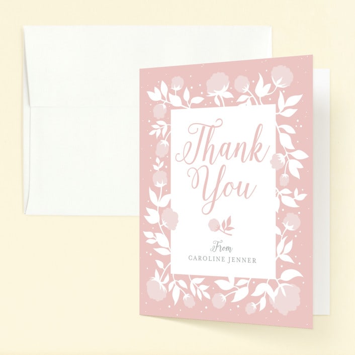 "sweet bloooms" - Children's Birthday Party Thank You Cards in Cupcake by Erin Deegan - Front
