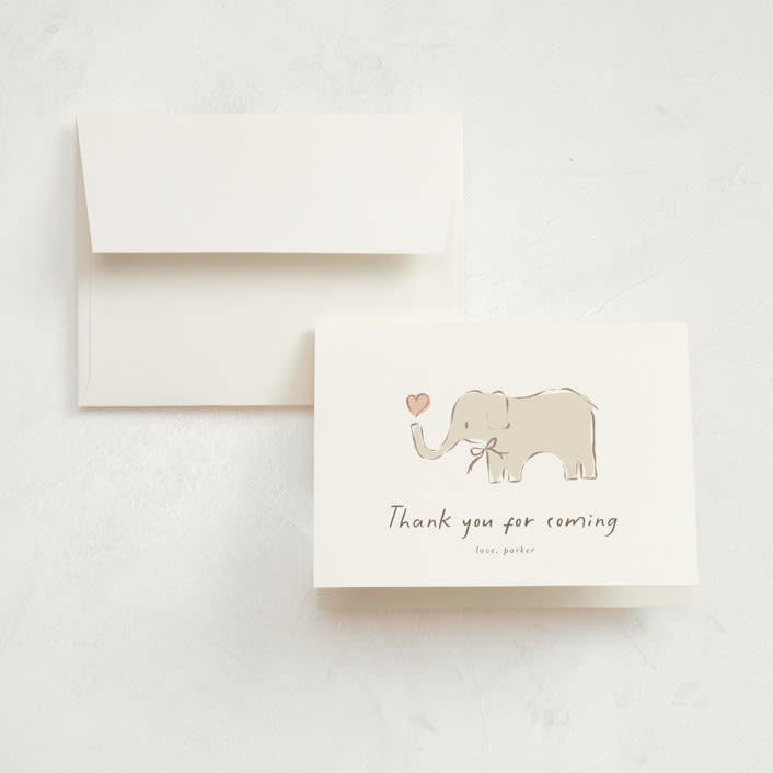 "bananella" - Children's Birthday Party Thank You Cards in Sugar by chocomocacino - Front