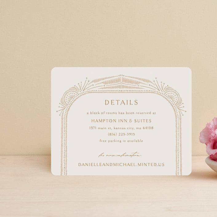 "Timeless" - Direction Cards in Terracotta by Jen Owens - Front