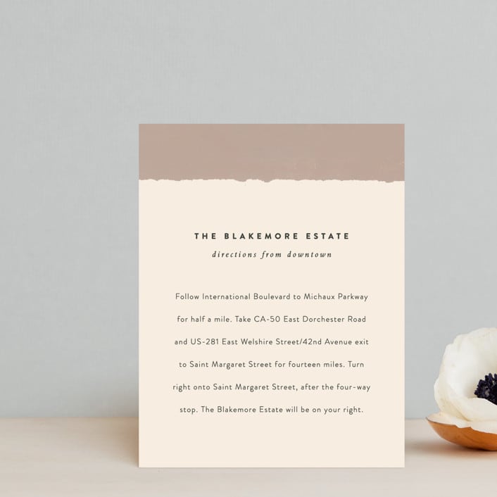 "Eclipse" - Direction Cards in Blush by Sara Hicks Malone - Front