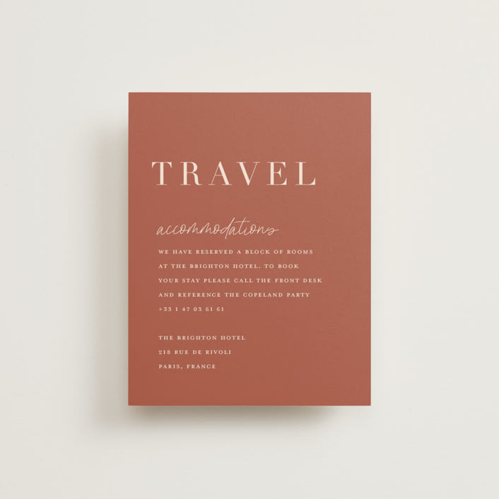 "Classic refresh" - Direction Cards in Peaches by Stacey Meacham - Front