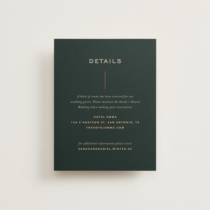 "Top to Bottom" - Direction Cards in Evergreen by Kindred Fields - Front