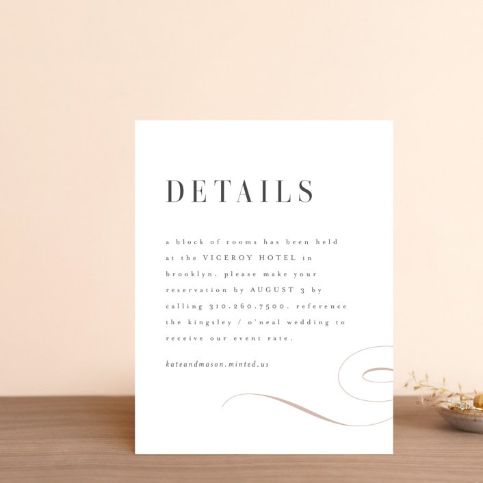 "Foundry" - Direction Cards in Rose Quartz by Kristie Kern - Front