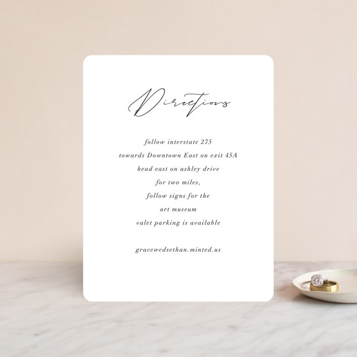 "first dance" - Direction Cards in Champagne by Kasia Labocki - Front