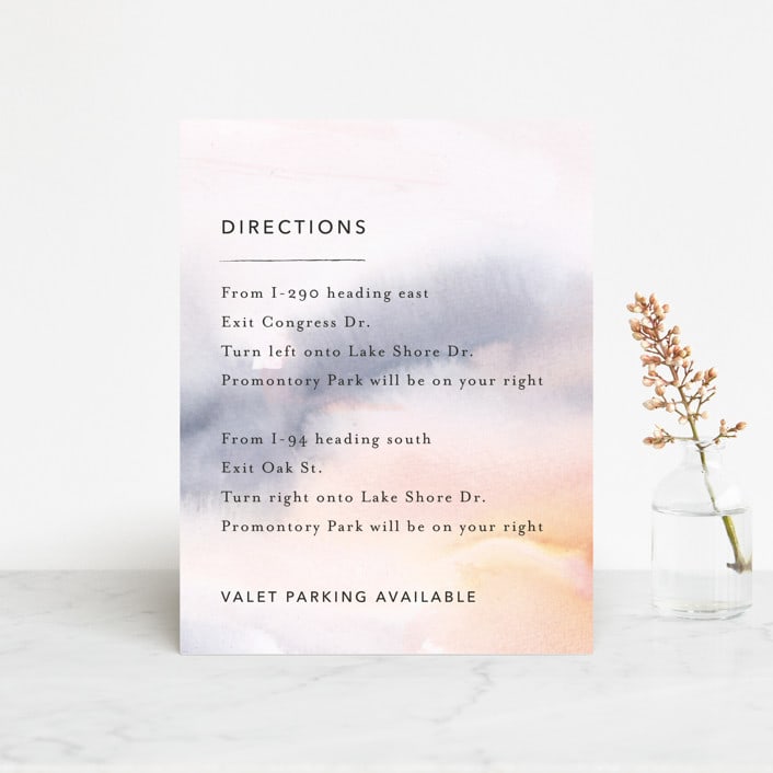 "Soaring" - Direction Cards in Sunset by Lindsay Megahed - Front