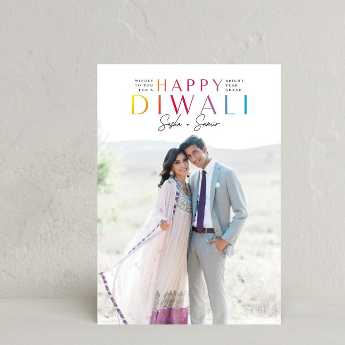 "Diwali" - Diwali Cards in Ebony by Nicole Senecal - Front