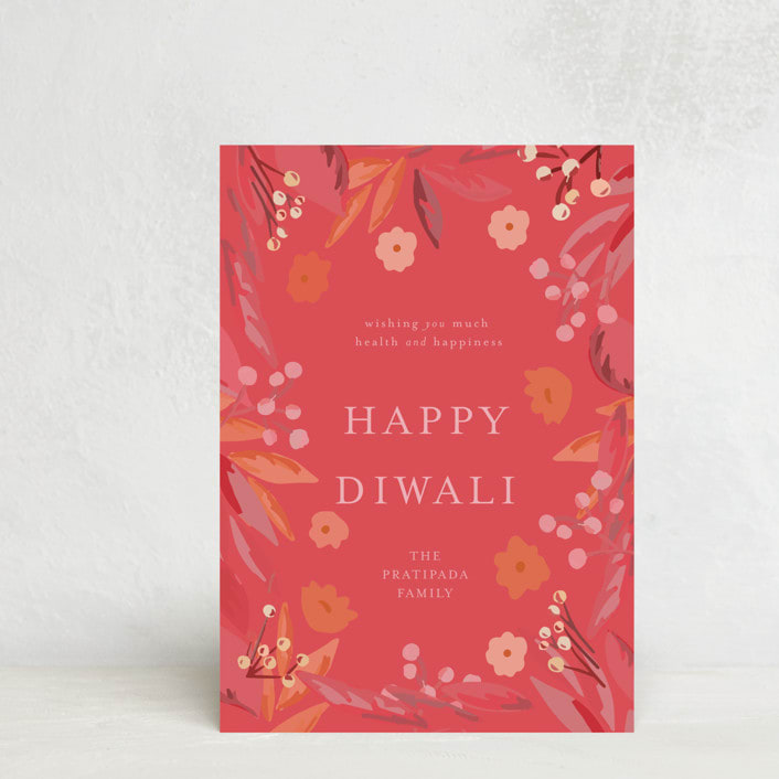 "diwali happiness" - Diwali Cards in Melon by frances mathys - Front