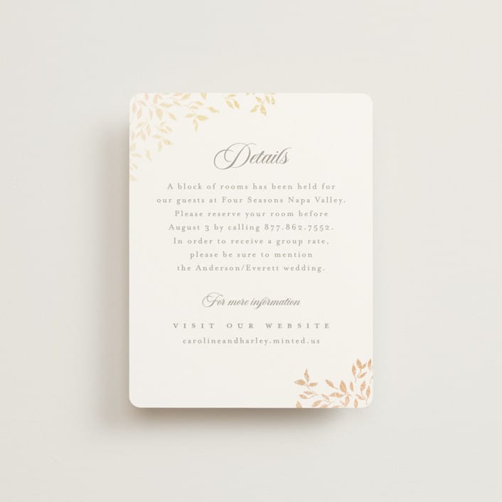 "Aperol" - Direction Cards in Chiffon by Kristie Kern - Front