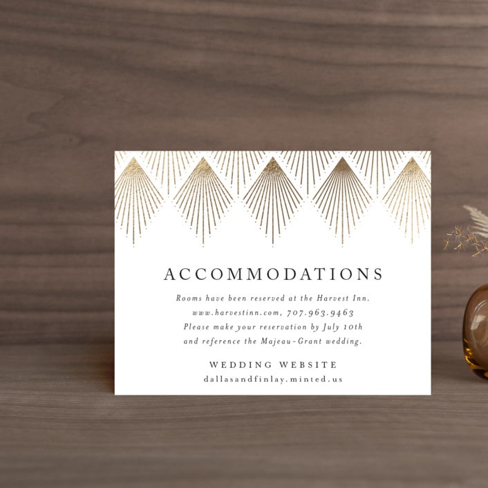 "Deco Fan Border" - Direction Cards in Snow by Kelly Schmidt - Front