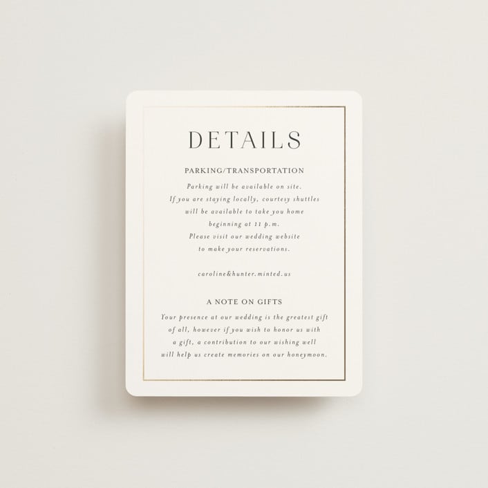 "Entwine" - Direction Cards in Pearl by Jennifer Postorino - Front