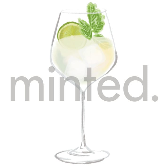 "Hugo Spritz" - Design Element in white by Baumbirdy - Design Element