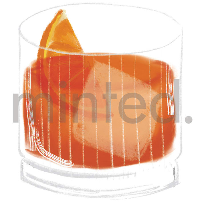 "Negroni" - Design Element in white by Baumbirdy - Design Element