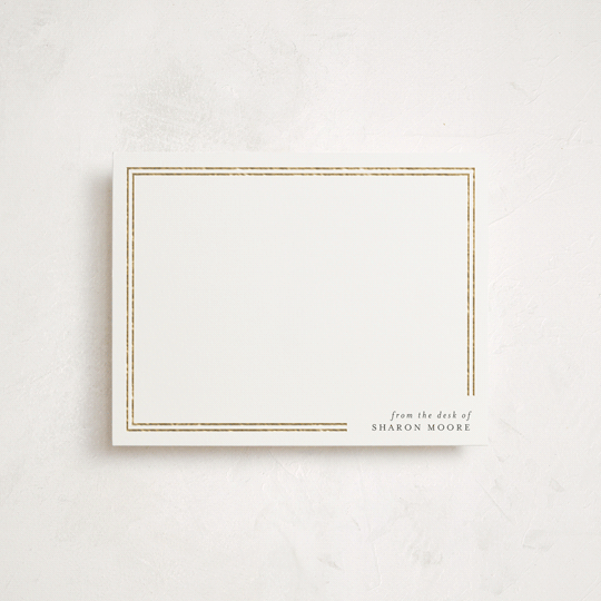 "Effortless" - Personalized Stationery Cards in Pearl by Iveta Angelova - Front
