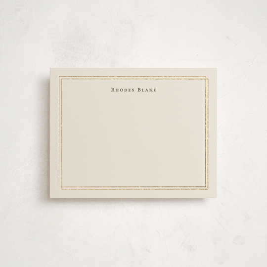 "Calling Card" - Personalized Stationery Cards in Cream by Ani Somi - Front