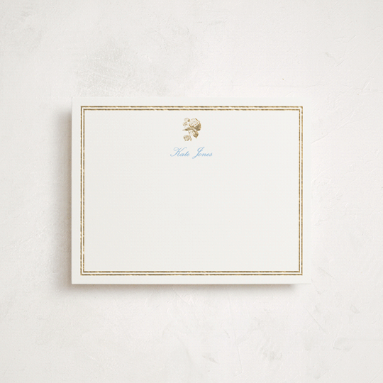 "Cheseapeake" - Personalized Stationery Cards in Sky Blue by Megan Davis - Front