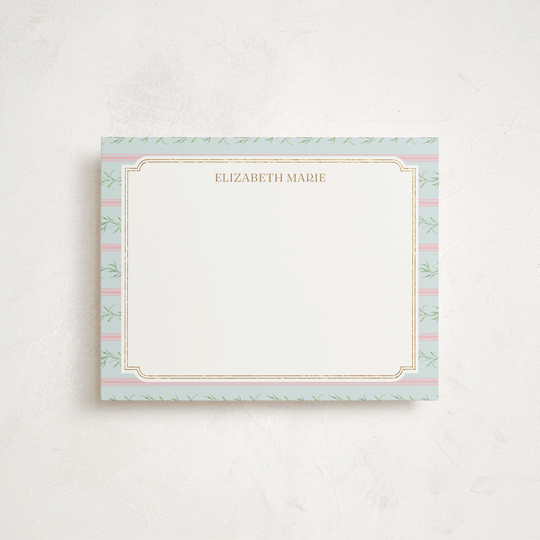 "Castle" - Personalized Stationery Cards in Hummingbird by Claudia Orengo - Front