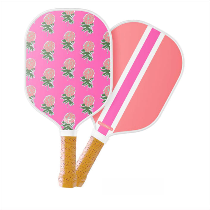 Custom Monogram Pickleball Paddle - Kyra Pink by Clairebella