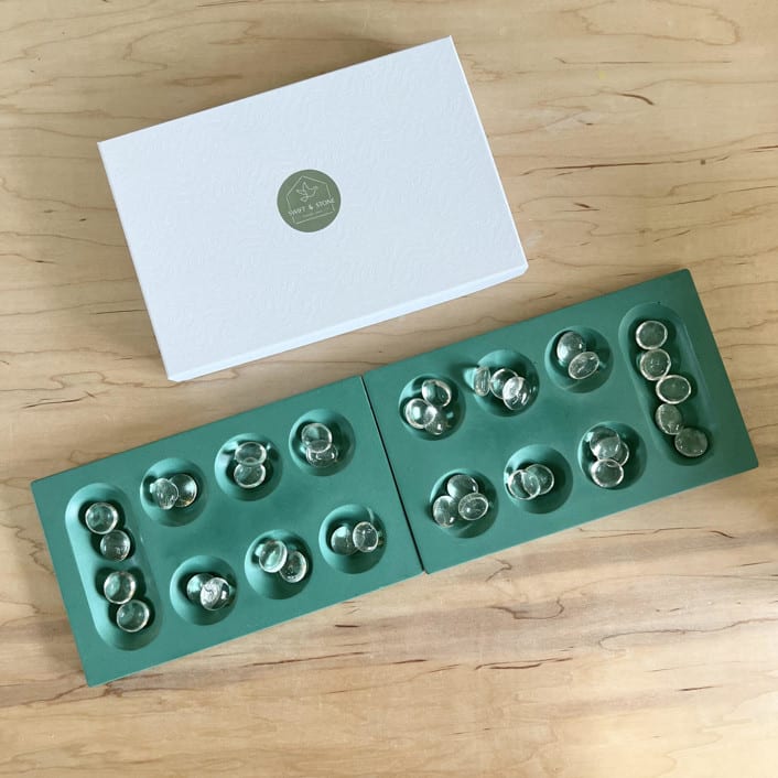 Emerald Green Mancala Game by Swift and Stone
