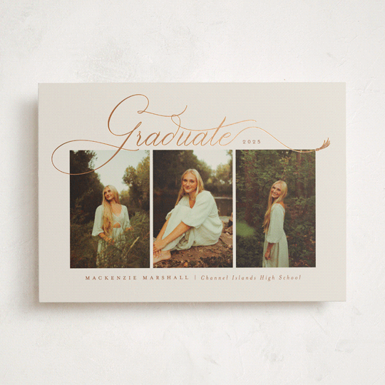 "tassel swash" - Graduation Announcements in Mocha Latte by Kamala Nahas - Front