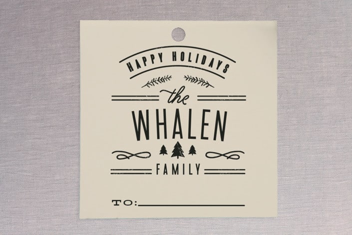 "Camp Holiday" - Gift Tags in Natural by Kristie Kern - Front