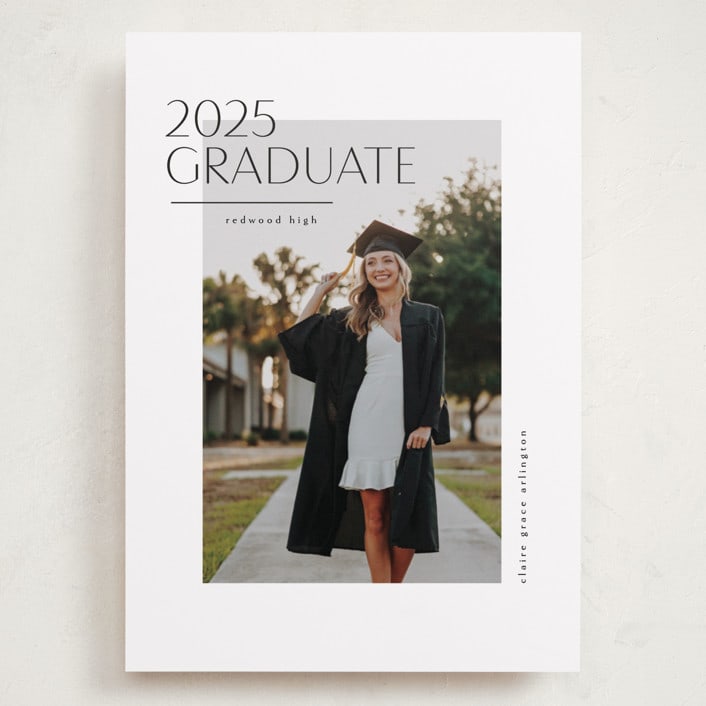 "Cornered" - Graduation Announcements in Silk by Kelly Schmidt - Front
