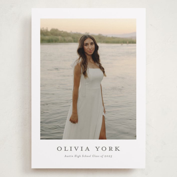 "archive" - Graduation Announcements in Snow by Sarah Curry - Front